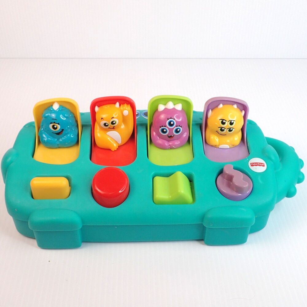 Fisher Price MONSTER POP-UP Surprise - DYM89, Fun Developmental Toy, DAMAGE